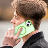 For iPhone 16 Plus Case, Frosted Translucent MagSafe Compatible Cover, Green | iCoverLover Australia