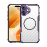 For iPhone 16 Plus Case, Carbon Textured MagSafe Compatible Cover,Purple | iCoverLover Australia