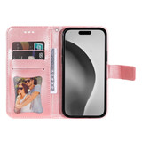 For iPhone 16 Pro Max Case, Flower Mandala PU Leather Folio Wallet Cover, Rose Gold | iCoverLover Australia