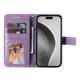 For iPhone 16 Pro Max Case, Flower Mandala PU Leather Folio Wallet Cover, Light Purple | iCoverLover Australia