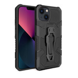 For iPhone 15 Case, Tough Protective Cover, Holder Clip, Black | iCoverLover Australia