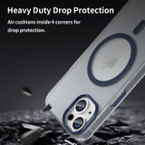For iPhone 16 Case, Frosted Translucent MagSafe Compatible Cover, Dark Blue | iCoverLover Australia