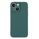 For iPhone 15 Case, Silicone Soft Cover, Wrist Strap, Deep Green | iCoverLover Australia