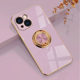 For iPhone 15 Plus Case, Electroplating Luxury, Kickstand Ring Holder Cover, Purple | iCoverLover Australia