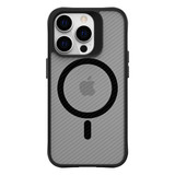 For iPhone 14 Pro Max Case Compatible with MagSafe Carbon Fibre Pattern Black | iCoverLover Australia