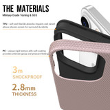 For iPhone 14 Pro Max Case Armour Shockproof Strong Light Slim Cover Rose Gold | iCoverLover Australia