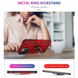 For iPhone 14 Pro Case, Protective Shockproof TPU/PC Cover, Ring Holder, Red | iCoverLover Australia