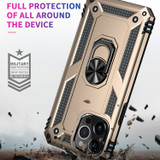 For iPhone 14 Pro Case, Protective Shockproof TPU/PC Cover, Ring Holder, Gold | iCoverLover Australia