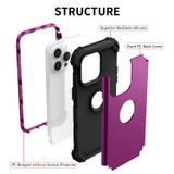 For iPhone 14 Pro Case, Protective Triple-layer Armour Cover, Dark Purple | iCoverLover Australia