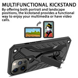 For iPhone 14 Pro Max Case Armour Strong Shockproof Tough Cover with Kickstand Black | iCoverLover Australia