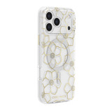 For iPhone 17 Pro Max Case-Mate Floral Gems Compatible with MagSafe Cover Gold | iCoverLover Australia