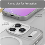 For iPhone 17 Pro MagSafe Compatible Case - Frosted Finish, Protective Cover, White | iCoverLover Australia