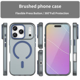 For iPhone 17 Pro MagSafe Compatible Case - Frosted Finish, Protective Cover, Dark Blue | iCoverLover Australia