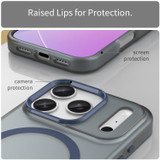 For iPhone 17 Pro MagSafe Compatible Case - Frosted Finish, Protective Cover, Dark Blue | iCoverLover Australia