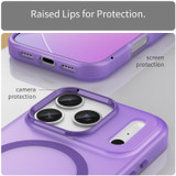 For iPhone 17 Pro MagSafe Compatible Case - Frosted Finish, Protective Cover, Dark Purple | iCoverLover Australia