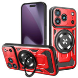For iPhone 17 Pro MagSafe Compatible Case - Rotating Kickstand Protective Cover, Red | iCoverLover Australia