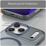 For iPhone 17 Pro Max MagSafe Compatible Case - Frosted Finish, Protective Cover, Dark Blue | iCoverLover Australia