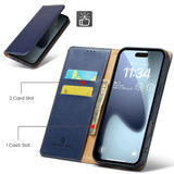 For iPhone Air Case, Leather, Flip Wallet Folio Cover, Stand, Blue | iCoverLover Australia