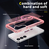For Samsung Galaxy S24 Case - MagSafe compatible, Shock-Absorbent Protective Cover, Clear Pink | iCoverLover Australia