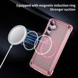 For Samsung Galaxy S24 Case - MagSafe compatible, Shock-Absorbent Protective Cover, Clear Pink | iCoverLover Australia