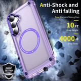 For Samsung Galaxy S24 Case - MagSafe compatible, Shock-Absorbent Protective Cover, Clear Purple | iCoverLover Australia