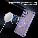 For Samsung Galaxy S24 Case - MagSafe compatible, Shock-Absorbent Protective Cover, Clear Purple | iCoverLover Australia
