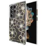 For Samsung Galaxy S24 Ultra Case-Mate Floral Gems Cover, Gold | iCoverLover Australia