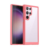 For Samsung Galaxy S24 Ultra Case - Durable Acrylic + TPU, Scratch-Resistant, Easy-Access, Red | iCoverLover Australia