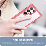 For Samsung Galaxy S24 Ultra Case - Durable Acrylic + TPU, Scratch-Resistant, Easy-Access, Red | iCoverLover Australia