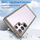 For Samsung Galaxy S24 Ultra Case - Durable Acrylic + TPU, Scratch-Resistant, Easy-Access, Clear Grey | iCoverLover Australia