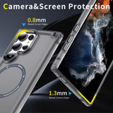 For Samsung Galaxy S24 Ultra Case - MagSafe compatible, Shock-Absorbent Protective Cover, Clear Black | iCoverLover Australia