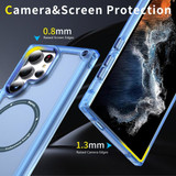 For Samsung Galaxy S24 Ultra Case - MagSafe compatible, Shock-Absorbent Protective Cover, Clear Blue | iCoverLover Australia