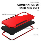 For Samsung Galaxy S23 Case, Protective TPU+PC Shockproof Cover, Red+Black | iCoverLover Australia