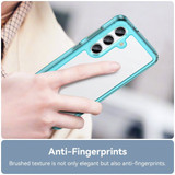 For Samsung Galaxy S24 Case - Durable Acrylic + TPU, Scratch-Resistant, Easy-Access, Clear Blue | iCoverLover Australia