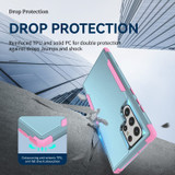 For Samsung Galaxy S23 Ultra Case, Protective TPU+PC Shockproof Cover, Sky Blue+Pink | iCoverLover Australia