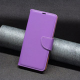 For Samsung Galaxy S24 Case - Lychee Folio Wallet PU Leather Cover, Kickstand, Purple | iCoverLover Australia