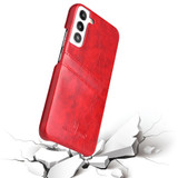 For Samsung Galaxy S22+ Plus Case Deluxe Leather Protective Cover Red | iCoverLover Australia