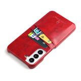 For Samsung Galaxy S22 Case Deluxe Leather Protective Cover Red | iCoverLover Australia