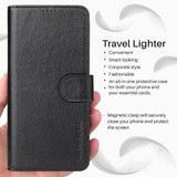 For Samsung Galaxy S22+ Plus Case iCoverLover Genuine Cow Leather Wallet Cover Black | iCoverLover Australia