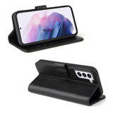 For Samsung Galaxy S22+ Plus Case iCoverLover Genuine Cow Leather Wallet Cover Black | iCoverLover Australia