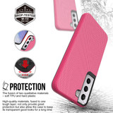 For Samsung Galaxy S22 Case Armour Protective Strong Cover Pink | iCoverLover Australia