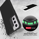 For Samsung Galaxy S22+ Plus Case, Tough Carbon Fibre Protective Cover, Black | iCoverLover Australia