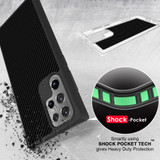 For Samsung Galaxy S22 Ultra Case, Tough Carbon Fibre Protective Cover, Black | iCoverLover Australia