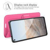 For Google Pixel 5a 5G Case, PU Leather Folio Protective Wallet Cover, Stand, Rose Red | iCoverLover Australia