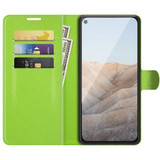 For Google Pixel 5a 5G Case, PU Leather Folio Protective Wallet Cover, Stand, Green | iCoverLover Australia