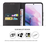 For Samsung Galaxy S22+ Plus Case Fierre Shann Crocodile Pattern Genuine Cow Leather Cover Black | iCoverLover Australia