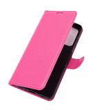 For Samsung Galaxy A52 5G/4G Lychee Folio Protective Case, Kickstand, Wallet, Rose red | iCoverLover Australia