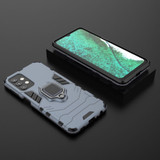 For Samsung Galaxy A32 5G Plastic Shockproof Protective Case, Magnetic Ring Holder, Navy Blue | iCoverLover Australia