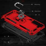 For Samsung Galaxy S22+ 5G Case Shockproof TPU + PC Protective Cover, Ring Holder, Red | iCoverLover Australia