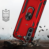 For Samsung Galaxy S22+ 5G Case Shockproof TPU + PC Protective Cover, Ring Holder, Red | iCoverLover Australia